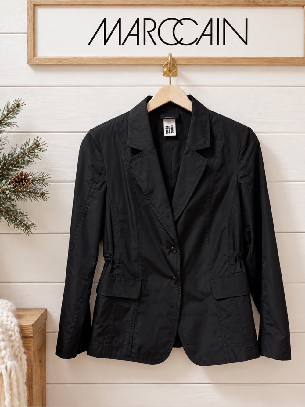 Marc Cain Black Lightweight Blazer – Estimated Size S/M